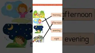 Different Times of The Day #morning  #afternoon #evening #night #learning #worksheet #shorts