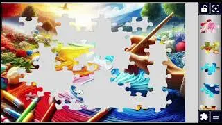 The Art of a Vibrant Dream Landscape 🌅🦋 jigsawpuzzle 🧩✨ @puzzlemaster1034