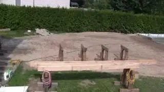 L'gosseux d'bois Ep 54 Une grue pour soulever mes poutres