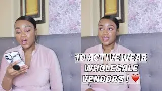 10 TRENDY ACTIVEWEAR WHOLESALE VENDORS FOR YOUR ONLINE/ INSTAGRAM FITNESS BOUTIQUE! 😍