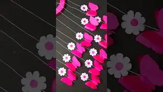Butterfly 🦋 Jhumar making 😱paper craft jhumar#shorts #ytshorts #jhumar #butterfly #diy #wallhanging