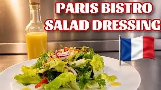 Paris Bistro Salad Dressing/ French Vinaigrette in 2 minutes! #chefarchiepie