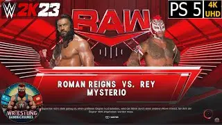 WWE 2K23 - Roman Reigns vs Rey Mysterio - PS5
