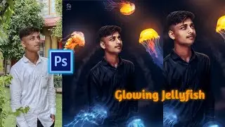 Jellyfish Fantasy Photoshop Manipulation Tutorial || Create a Glowing Jellyfish || Y3 Editing