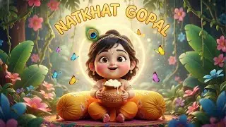 नटखट गोपाल | Krishna Kids Rhyme | Cute 3D Animated Bal Gopal Song | Rhyme Time US