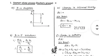 Lecture 18 | Constant Volume Process