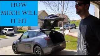 Loading Up the Model Y with Camping Gear