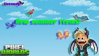 New summer items Pixel Worlds got Update!