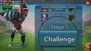 Lords Mobile Barbaric Journey Limited Challenge Compilation Stage 5