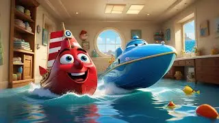 Seven Toy Boats Sail the Tub | Fun Counting & Imaginative Song | Preschool Educational Video