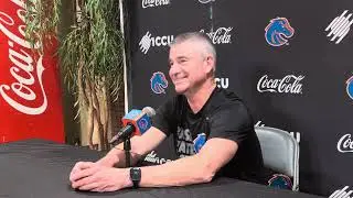 Boise State coach Leon Rice talks ahead of game against Nevada on Feb. 2, 2026