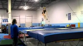 Abby Bowman level 5 trampoline routine Midwest Gymnastics