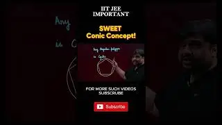 Sweet Conic Concept! | Coordinate Geometry | JEE 2025 #jeepreparation #jeemaths