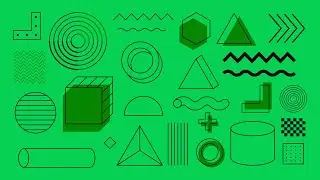 Green screen shape elements free download