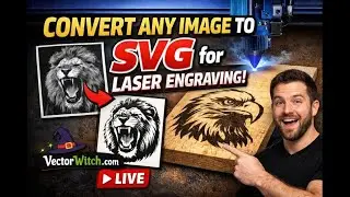 LIVE: Convert Any Image to SVG for Laser Engraving (Step-by-Step)