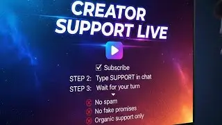 Creator Support LIVE 🔥 | Type SUPPORT | No Voice