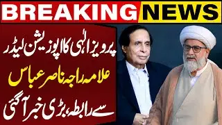 Parvaiz Elahi Contacts Opposition Leader Senate Allama Raja Nasir Abbas | Breaking News