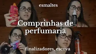 ☆Comprinhas de perfumaria/ fármacia itens de cabelo (finalizador, fixador, escova ouriço, esmaltes)☆