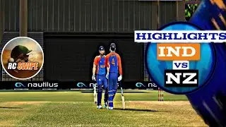 2nd T20 India Vs New Zealand Match Full Highlights | Real Cricket Swipe Gameplay | #rcswipe 