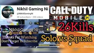 Solo vs Squad - 26 Kills With IGNITER CLASS - KRAI Map-Battle Royale - Call of Duty Mobile-Gameplay.