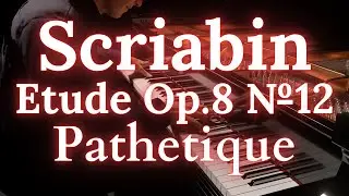 Scriabin - Etude Op.8 №12 ''Pathetique'' (1894) Animated by AI [Concert Creator RTX]