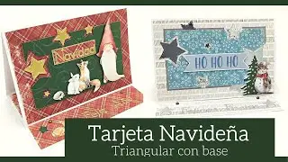 TARJETA NAVIDE&Ntilde;A CON BASE - TUTORIAL | LLUNA NOVA SCRAP