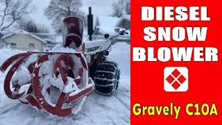 Diesel Snow Blower - Repowered Gravely C10A