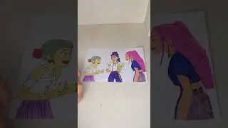 Relaxing K-Pop Fan Art Coloring with Markers | Satisfying Art Process
