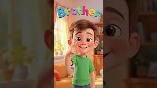 Family Members for Kids | Learn English #shorts   #3deducation