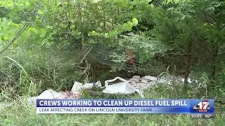 Diesel fuel leak reported in Cole County, found in creek near Lincoln University farm