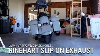 2023 Indian Springfield Dark Horse Rinehart Exhaust