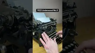 How to use all functions on a 1925 Underwood No.5 antique desktop typewriter