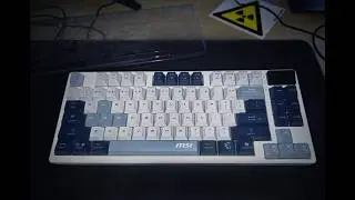 MSI FORGE GK600 TKL WIRELESS SKY unboxing