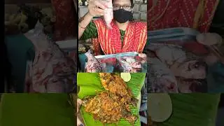 &ldquo;Banana leaf lo wrap chesina magic 😍 | Kerala Fish 🐟Pollichathu&rdquo;#fish#food#village#shorts#ytshorts