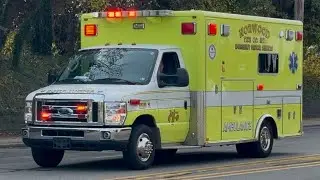 Norwood Fire Company Ambulance 2 & Crozer Health EMS Medic 101C Responding 11-17-24