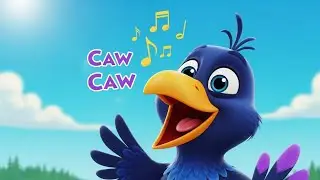 Crow Song 🐦 | Caw Caw Crow | Animal Nursery Rhymes for Kids | Baby Songs