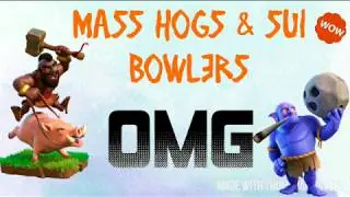 Th13 3 Star Strategy - Sui Heroes and Bowlers MASS Hogs!!!/ Hybrid 300 IQ Attacks