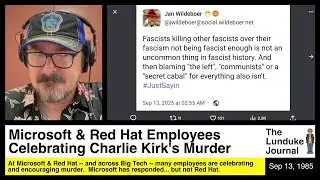Microsoft & Red Hat Employees Celebrating Charlie Kirk's Murder