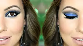 Maquiagem Azul Royal | Esfumado Fácil para Noite