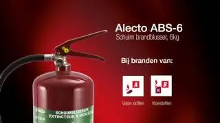 Alecto ABS-6 Schuim brandblusser 6 liter