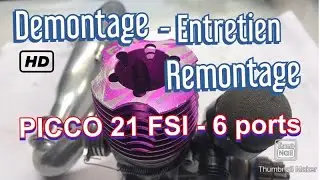 TUTO MOTEUR THERMIQUE 3,5  Démontage, Entretien, Remontage - Picco 21 FSI #THERMIQUE #PICCO #LABEMA