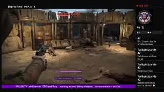 FALLOUT 4    PS4    w\Catmeat, EDEJ, Dog   Sanctuary set up   no commentary  w\chat