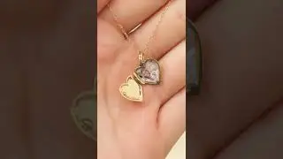 Heart Vintage Locket Necklace Pendant ✨