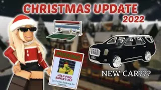 REVIEWING THE 2022 BLOXBURG CHRISTMAS UPDATE...  ( NEW VEHICLE, NEW GIFT WRAPPING AND MORE!! )