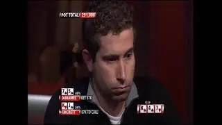 Sam Trickett and Jonathan Duhamel get action flop heads up
