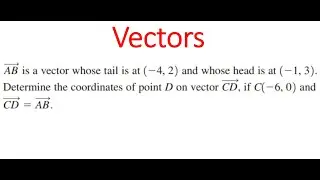 COORDINATES of Point On VECTOR
