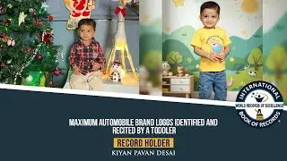MAXIMUM AUTOMOBILE BRAND LOGOS IDENTIFIED AND RECITED BY A TODDLER