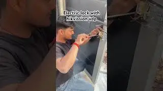 Hikvision electric lock with video door phone #hikvisioncctvcamera #hikvisioncctv #electriclock