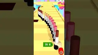 Lipstick Stack Runner -  how to play level 3💝#game #gaming #letsplay #mobilegaming