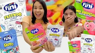 BALAS FINI NOVAS | PROVANDO NOVIDADES 2025 | MIX SURPRESA E FAZENDO ARTE